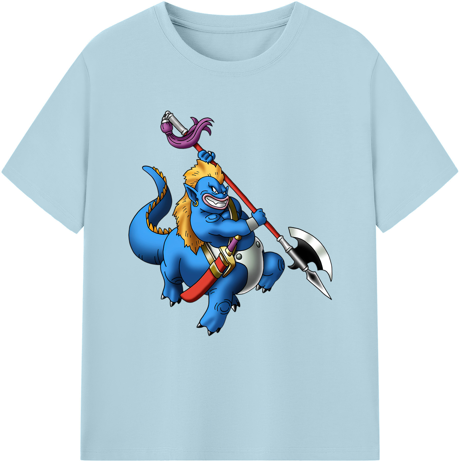 （画像用） ドラゴンクエスト Doragon Kuesuto Dragon Quest 綿100％半袖Tシャツ（フロントプリント）